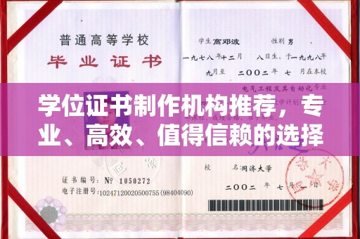 连云学位证书制作机构推荐，专业、高效、值得信赖的选择