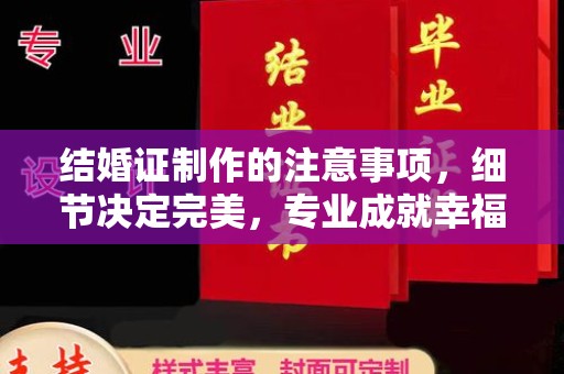 连云结婚证制作的注意事项，细节决定完美，专业成就幸福