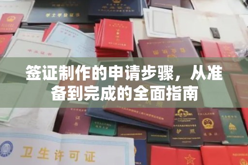 连云签证制作的申请步骤，从准备到完成的全面指南