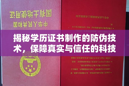 连云揭秘学历证书制作的防伪技术，保障真实与信任的科技力量