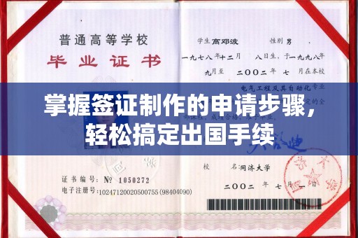 连云掌握签证制作的申请步骤，轻松搞定出国手续