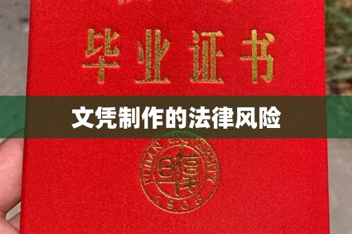 连云文凭制作的法律风险