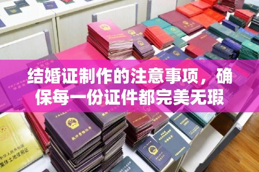 连云结婚证制作的注意事项，确保每一份证件都完美无瑕