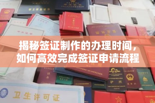 连云揭秘签证制作的办理时间，如何高效完成签证申请流程