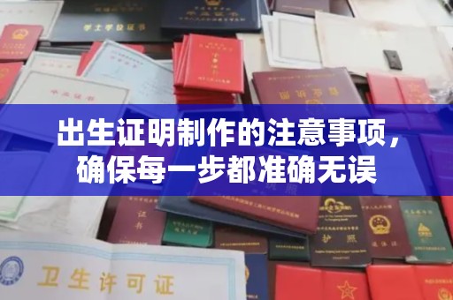 连云出生证明制作的注意事项，确保每一步都准确无误