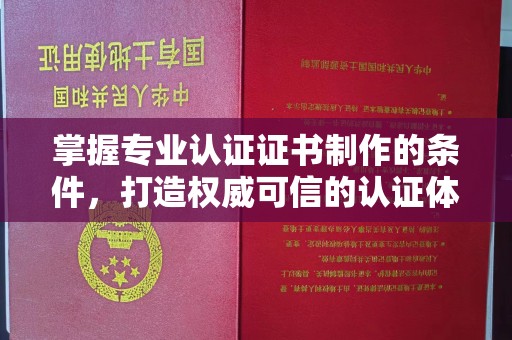 连云掌握专业认证证书制作的条件，打造权威可信的认证体系