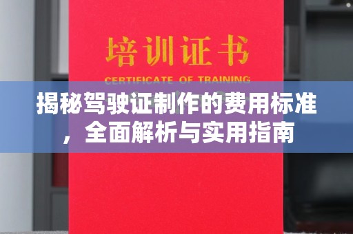 连云揭秘驾驶证制作的费用标准，全面解析与实用指南