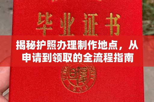 连云揭秘护照办理制作地点，从申请到领取的全流程指南