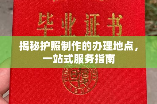 连云揭秘护照制作的办理地点，一站式服务指南