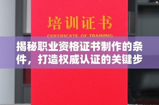 连云揭秘职业资格证书制作的条件，打造权威认证的关键步骤