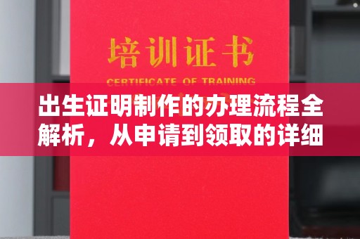 连云出生证明制作的办理流程全解析，从申请到领取的详细指南