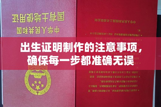 连云出生证明制作的注意事项，确保每一步都准确无误