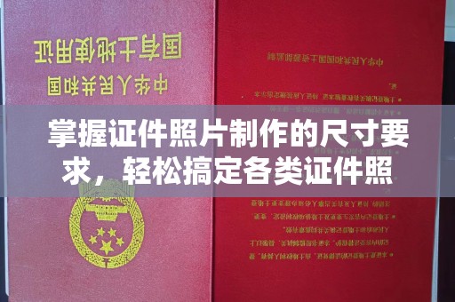 连云掌握证件照片制作的尺寸要求，轻松搞定各类证件照