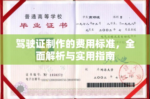 连云驾驶证制作的费用标准，全面解析与实用指南
