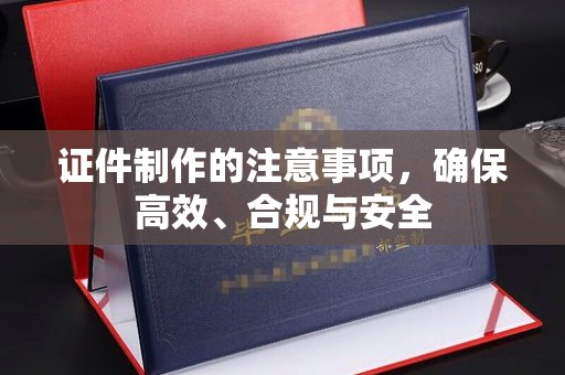 连云证件制作的注意事项，确保高效、合规与安全