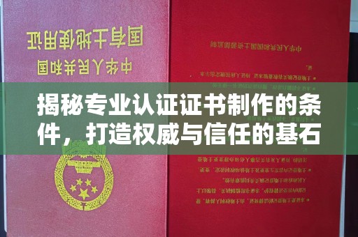 连云揭秘专业认证证书制作的条件，打造权威与信任的基石