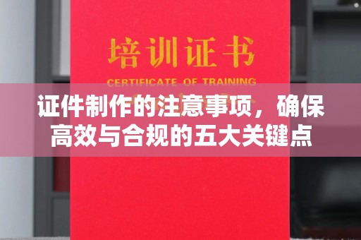 连云证件制作的注意事项，确保高效与合规的五大关键点